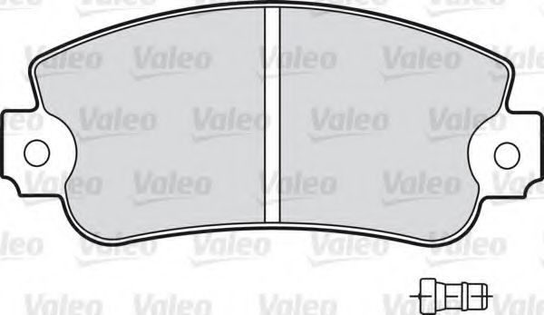 Set placute frana,frana disc FIAT PANDA Van (141) (1986 - 2004) VALEO 598091