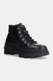 GARMENT PROJECT botine Nelly Lace-Up femei, culoarea negru, cu platforma, GPWF2585