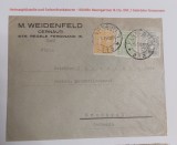 Romania 1927 - Scrisoare circulata CERNAUTI-BROMBACH