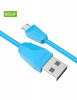 Cablu incarcare micro USB 2A ALBASTRU, GOLF, Oem