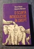 O scurta introducere in drept Raluca Bercea, Humanitas