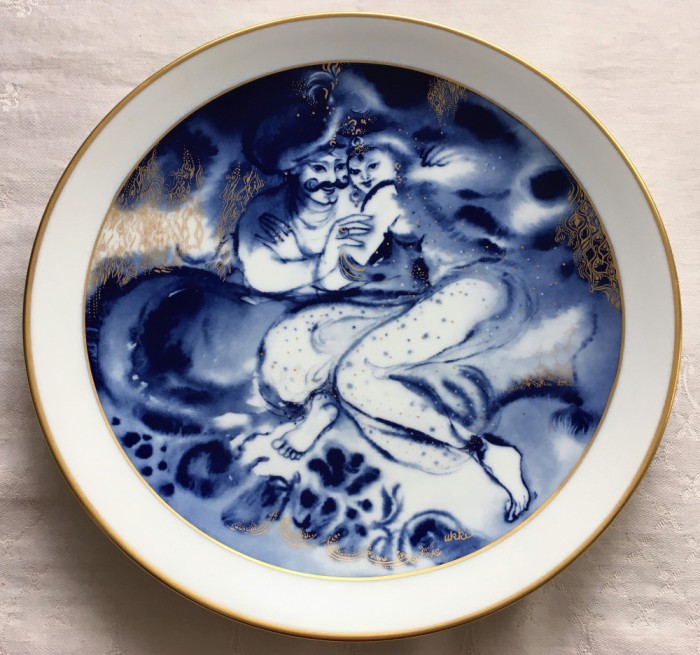 Farfurie - de colectie - Meissen - Povestile Șeherezadei - 1984