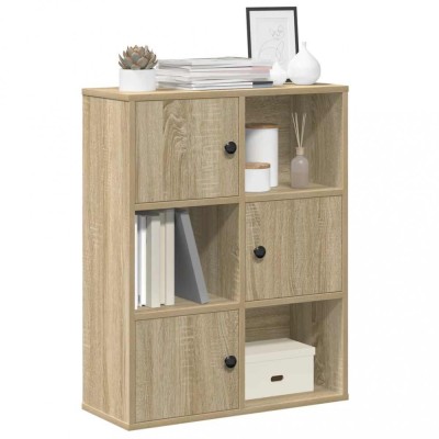 Gossi biblioteca, stejar sonoma, 60x24x76,5 cm, lemn prelucrat foto