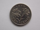 10 CENTS 1970 BERMUDA, America Centrala si de Sud