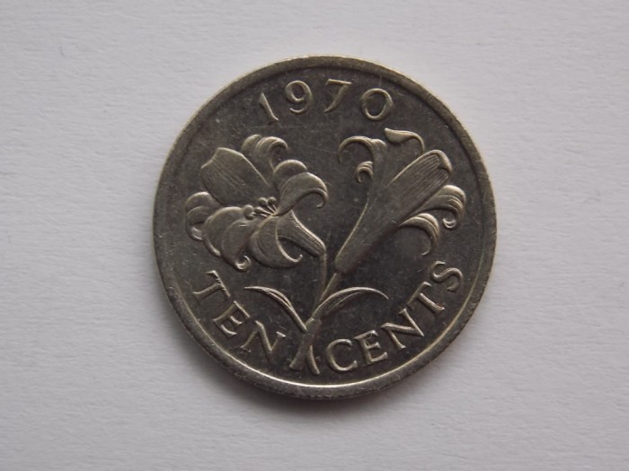 10 CENTS 1970 BERMUDA