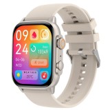 SMARTECH SmartWatch cu Apel Bluetooth, Tensiune arteriala, Ritm cardiac, Nivel Oxigen, Nivel stres, Ciclu menstrual, Afisare vreme, Calendar, Calculat