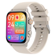 SMARTECH SmartWatch cu Apel Bluetooth, Tensiune arteriala, Ritm cardiac, Nivel Oxigen, Nivel stres, Ciclu menstrual, Afisare vreme, Calendar, Calculat foto