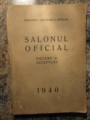 SALONUL OFICIAL DE TOAMNA 1940 , DESEN , GRAVURA , AFIS foto