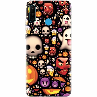 Husa silicon pentru Huawei P30 Lite, Emoji Mess foto