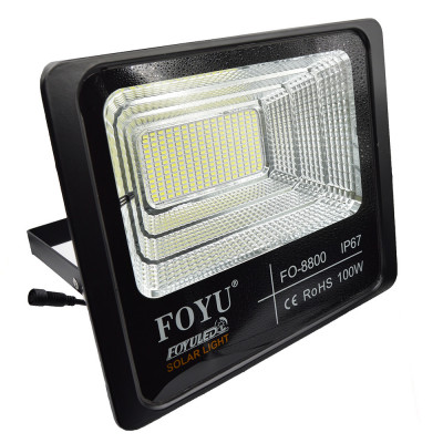 Lampa LED cu panou solar 100W, telecomanda, Foyu FO8800 foto