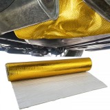Matase de protectie termica pentru evacuare, autoadeziva, din aluminiu si ceramica, aurie, 1,5mm, 50cmx100cm, 500&deg;C Performance AutoTuning