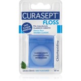 Curasept Dental Floss Waxed Classic ata dentara cu aroma de menta antibacterial 50 m