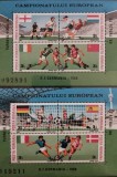 BC137, Romania 1998, 2 blocuri sport, fotbal, Nestampilat