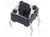 Microintrerupator 6x6x3.5mm, (ON)-OFF, SPST, ALPS - SKHHAKA010