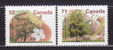 CANADA ARBORI- CASTAN AMERICAN SERIE MNH, Nestampilat