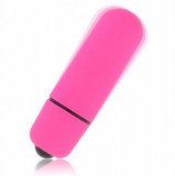 Mic vibrator compact de dimensiuni reduse, de culoare roz