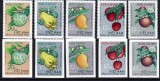 VIETNAM 1964, Fructe, serie neuzata, MNH, dant+nedant, Nestampilat