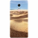 Husa silicon pentru Xiaomi Redmi Note 4, Beach Sand Closeup Holiday