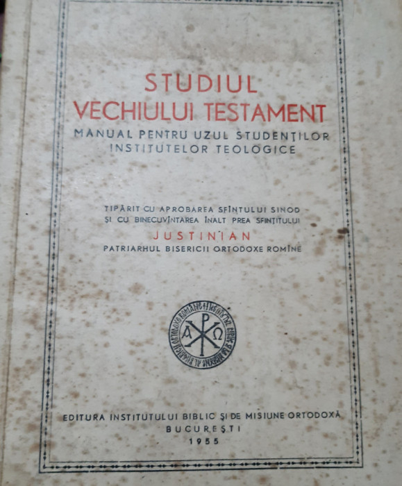 STUDIUL VECHIULUI TESTAMENT IPS JUSTINIAN MANUAL