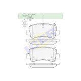 Set placute frana Punte spate Nissan Interstar 20; NV400 202021; Opel Movano 202020; Renault Master 202024; Icer 142001, parte montare : Punte Spate
