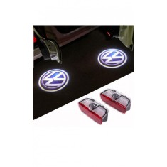 set 2 lampi holograma pentru usa vw