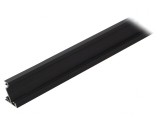 Profil aluminiu negru pentru module LED 1m CORNER14 &icirc;n unghi