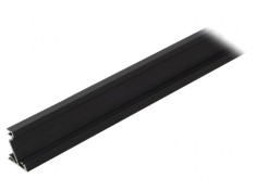 Profil aluminiu negru CORNER14 2m pentru module LED