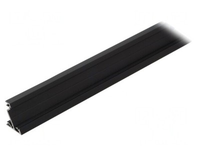 Profil aluminiu negru pentru module LED 1m CORNER14 &amp;icirc;n unghi foto