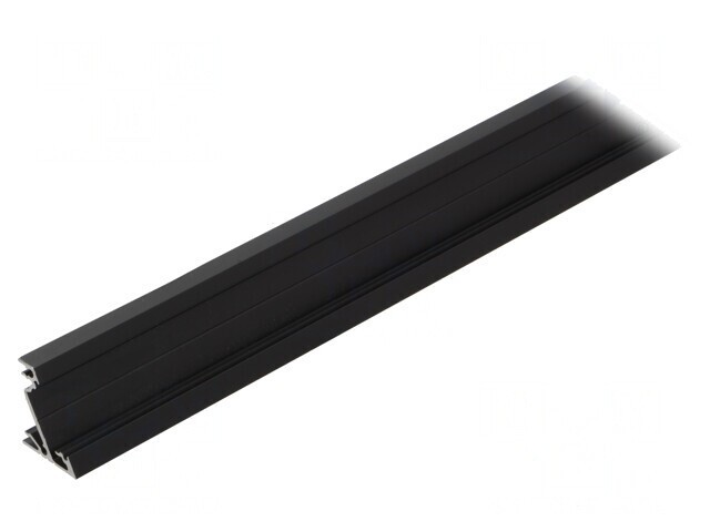 Profil aluminiu negru pentru module LED 1m CORNER14 &icirc;n unghi