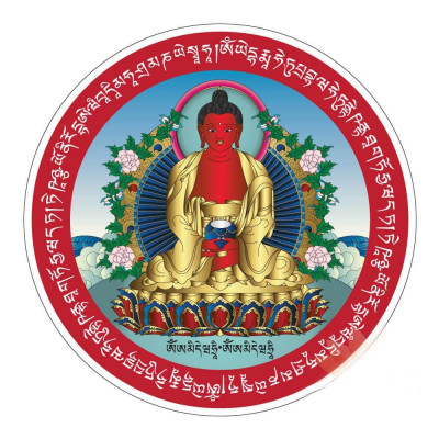 Abtibild sticker cu Amitabha Buddha &amp;amp;#8211; mare foto