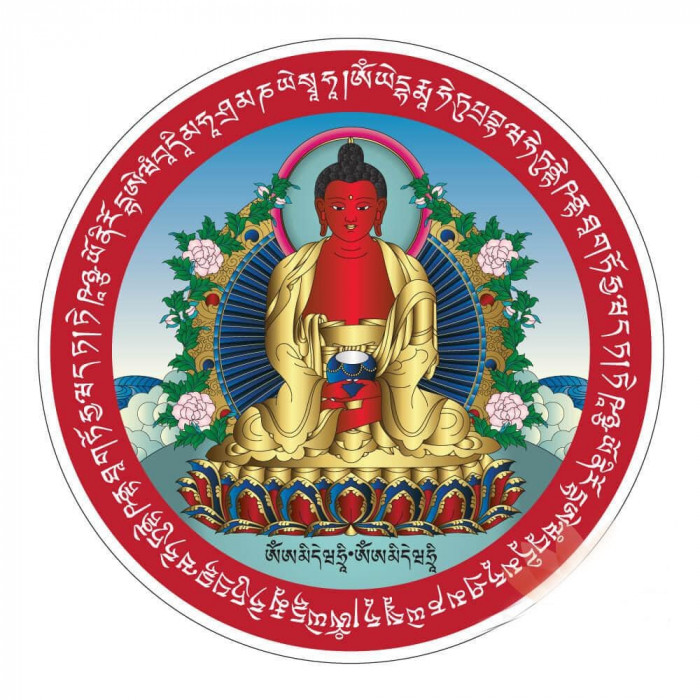 Abtibild sticker cu Amitabha Buddha &amp;#8211; mare