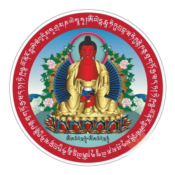 Abtibild sticker cu Amitabha Buddha &amp;#8211; mare