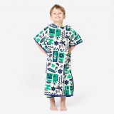 Poncho surf 500 Naive Albastru Copii&nbsp;110-135 cm
