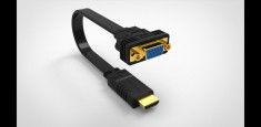 Cablu adaptor HDMI la VGA 15cm; Cod EAN: 5948636035469 foto