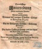 CARTE DIN TIMPUL ASEDIULUI VIENEI, 1683