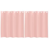 Cumpara ieftin Perdele Voile cu Oelii 2 buc Roz 140x140 cm