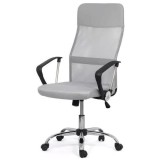 Scaun birou ergonomic mesh OFF 907, baza cromata, cu tetiera, mecanism de balans, 110 kg