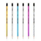 Creion Strigo HB cu guma, corp holografic,diverse culori