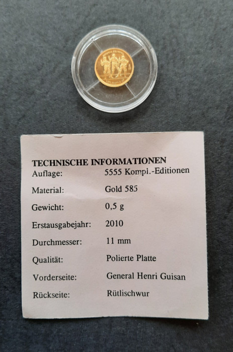 Medalie de aur, 2010, Elvetia - PP - A 3910