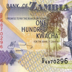 ZAMBIA █ bancnota █ 100 Kwacha █ 2003 █ P-38d █ UNC █ necirculata