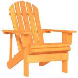 Cumpara ieftin Scaun de gradina Adirondack, portocaliu, lemn masiv de brad