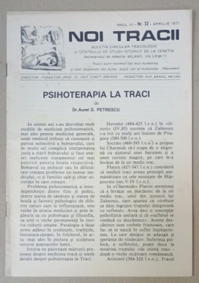 NOI TRACII , BULETIN CIRCULAR TRACOLOGIC , NR.32 , 1977 foto