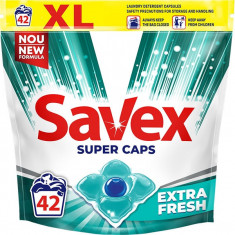 Detergent Savex Super Caps Extra Fresh, 42 spalari foto