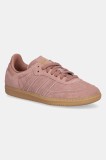 adidas Originals sneakers din piele intoarsă Samba OG femei, culoarea roz, JI3209