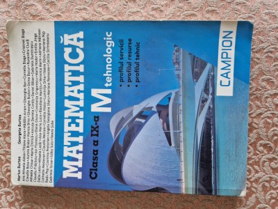 Manual matematică clasa a IX tehnologic foto