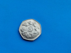 50 Pence 1973 Anglia-stare buna foto