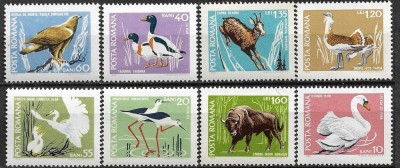 C1792 - Romania 1968 - Fauna 8v. neuzat,perfecta stare foto