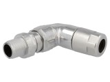 Conector M12 Slim 8 pini tată 48V unghi 90&deg; IP65/IP67 HARTING