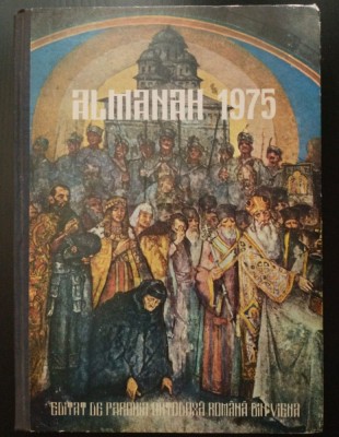 Almanahul Parohiei Ortodoxe Rom&amp;acirc;ne din Viena 1975 (autograf Pr. Marin Braniște) foto