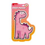 PUZZLE DIN SPUMA EVA, MAXI CU 10 PIESE, ROZ, PUEDO, Carton, PUEDO TOYS